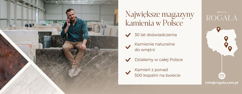 Ponad 30 lat doświadczenia w sprzedaży kamieni naturalnych, Rogala Granit Sp. z o.o., Przyłęk